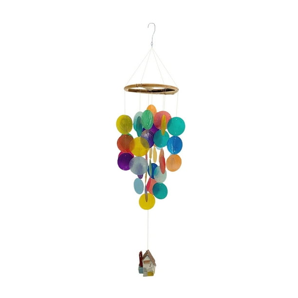 Korean Style Shell Wind Chimes Rainbow Windows Wall Hanging Pendant Craft Decorationation Multi With Walmart Com