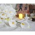 thumbnail image 2 of 20Pcs Artificial Calla Lily Flower Real Touch Latex Flowers for DIY Wedding Bouquet Party Home Decor (Pure White), 2 of 5