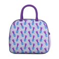 thumbnail image 2 of Lunch Bag Lunch Box for Women Reusable Insulated Lunch Bags,Water-Resistant Disco Low Poly Pineapple Pattern Cooler Lunch Tote Bag, Large Capacity for Work Travel Picnic, 2 of 6