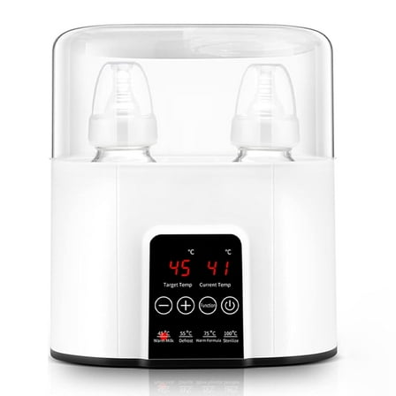 Baby Bottle Warmer, OEIKPFN 7-in-1 Multi-Function Bottle Warmer for Breast Milk, Formula & Heating Food, BPA Free Milk Warmer with Timer, LED Display