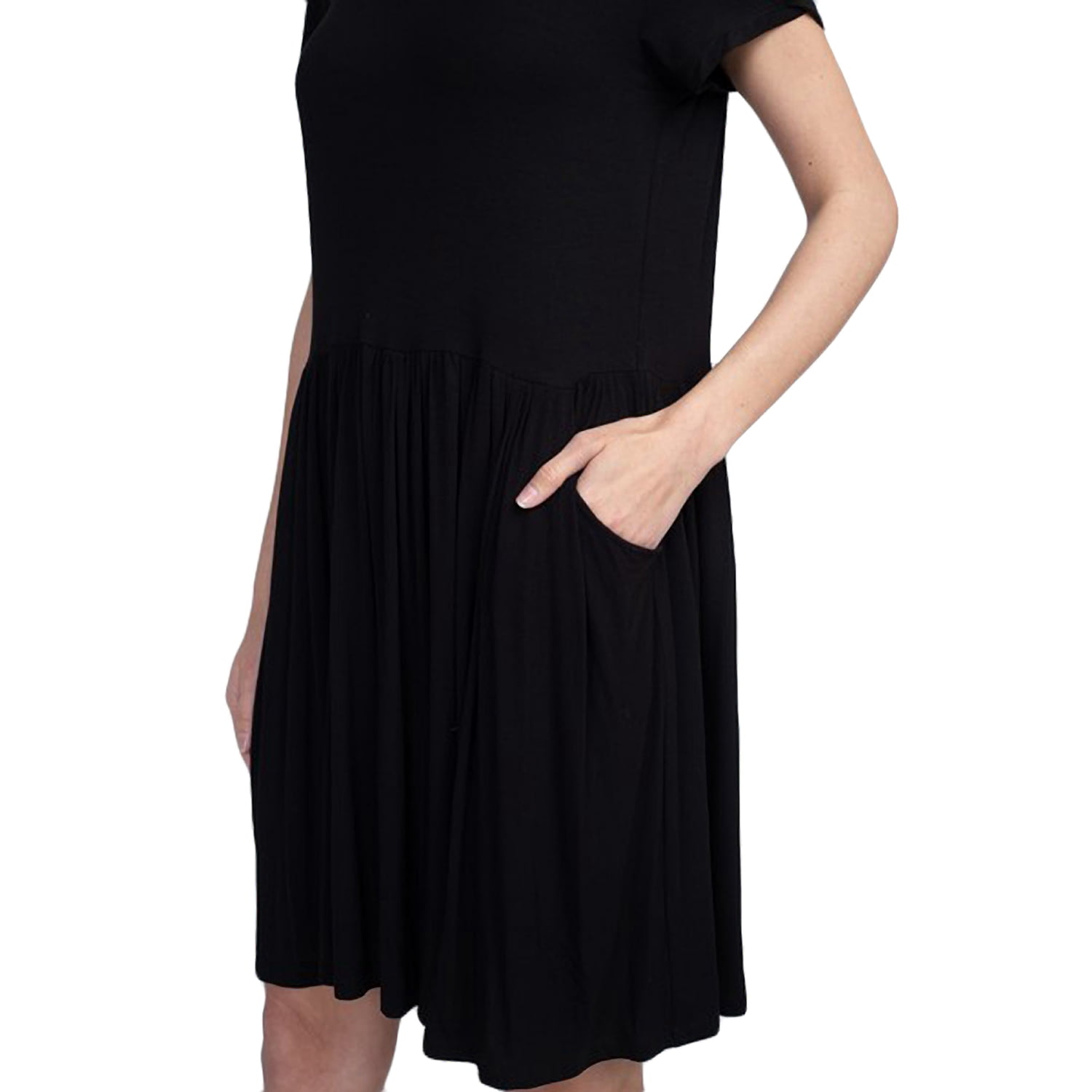 Women's Short Sleeve Babydoll Dress 
