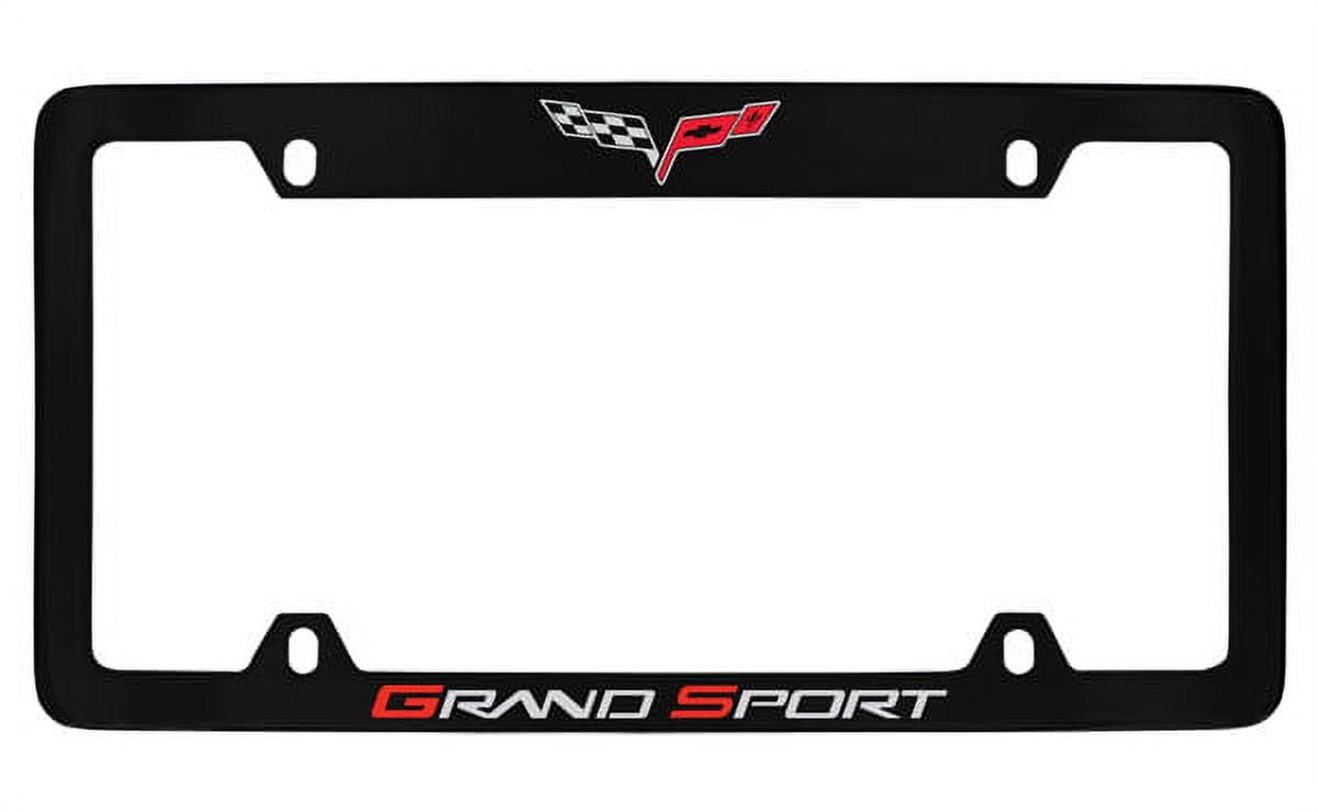 Chevrolet Trailblazer SS License Plate Frame - Black Coated Metal, Engraved, Officially Licensed