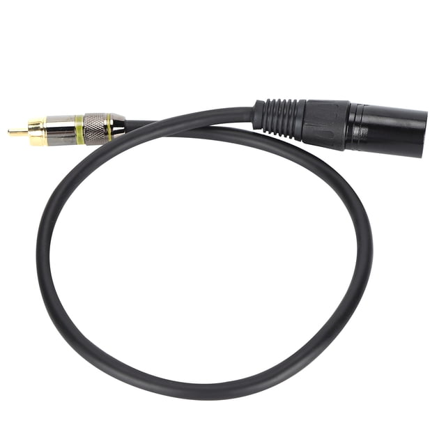 Cable de micrófono XLR a RCA de alta calidad de 0,5 m con conexión de micrófono mejorada y durabilidad para equipos de audio