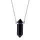thumbnail image 3 of Collar Hombre LUCKMAN Vince Cadena Acero Inoxidable Dije Obsidiana Negra UNITALLA, 3 of 6