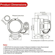 3.5 80mm Tachometer Gauge High Speed Stepper Motor RPM Rev Counter 7 Color LED