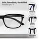 thumbnail image 4 of MAGMALIFE Lentes para Computadora Paquete de 2 Piezas con Tecnología Blue Light y Protección UV400, Antirreflejantes, Unisex, Sin Graduación, Diseño Moderno, Gafas para Oficina, Estudio o Pantalla, 4 of 7