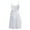 White, variant on MSemis Kids Girls Solid Color Lyrical Dance Dress Sleeveless Leotard Skirt