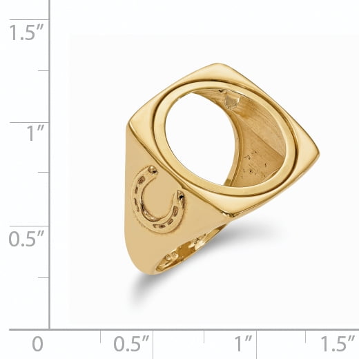 Gold coin ring mounts clearance