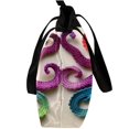 thumbnail image 4 of Octopus Canvas Leather Mix Handbag Twill Sponge Jeanette Women Shoulder Bag 30x10.5x39cm 11.8x4.1x15.4in, 4 of 5