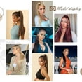 thumbnail image 5 of Aorsher Long Straight Ponytail Extension 22 Inch Wrap Around Auburn Ponytail Hair Extension Synthetic Heat Resistant Clips in Hairpiece for Women, 5 of 6