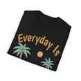 thumbnail image 4 of Palm Trees Sunshine Hammock Novelty Retirement Art Unisex Softstyle T-Shirt, 4 of 4