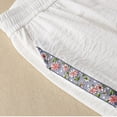 thumbnail image 5 of up to 60% off Gifts Usmixi Womens Jogger Pants Vintage Floral Graphics Elastic Waist Cotton Linen Harem Pants Casual Loose Straight Leg Fall Leisure Wear Trousers White l, 5 of 6
