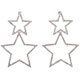 thumbnail image 1 of 1 par de pendientes colgantes de estrella con diamantes de imitación, pendientes con dijes de estrellas, pendientes colgantes para mujer, 1 of 6