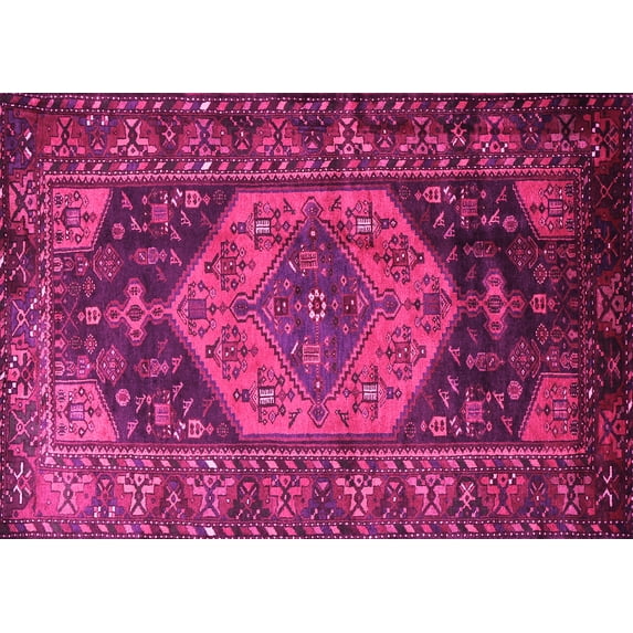 Ahgly Company Indoor Rectangle Persian Pink Traditional Area Rugs, 8' x 10'