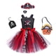 thumbnail image 3 of Disfraces de pirata para niños y niñas, fantasía Infantil, vestido de fantasía, ropa de Cosplay, disfraz de fiesta de Carnaval de Halloween, 3 of 5