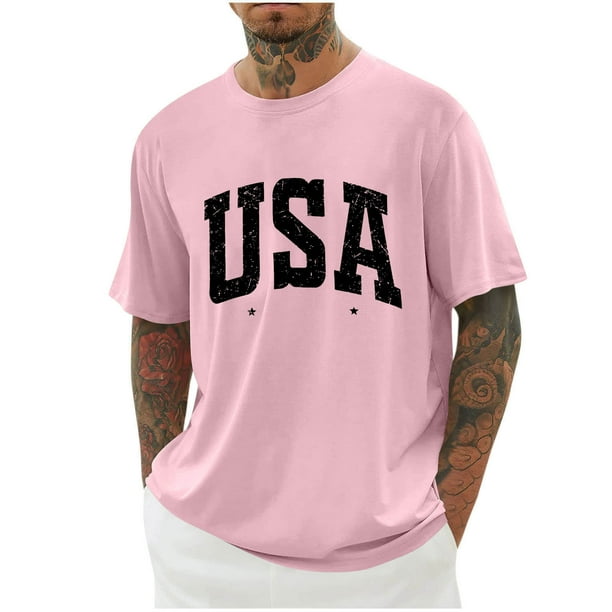 Camisas de Manga Larga para Hombres Imprimir Cuello Redondo Manga Corta Blusa Algodón Lino Poliéster, Camisa de Moda Casual para Hombres