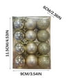 thumbnail image 3 of Hvmvliv Christmas Balls Ornaments (24pcs) Hanging Balls Shatterproof Christmas Tree Pendants 30Mm Christmas Baubles Balls Ornaments Set Gold, 3 of 4