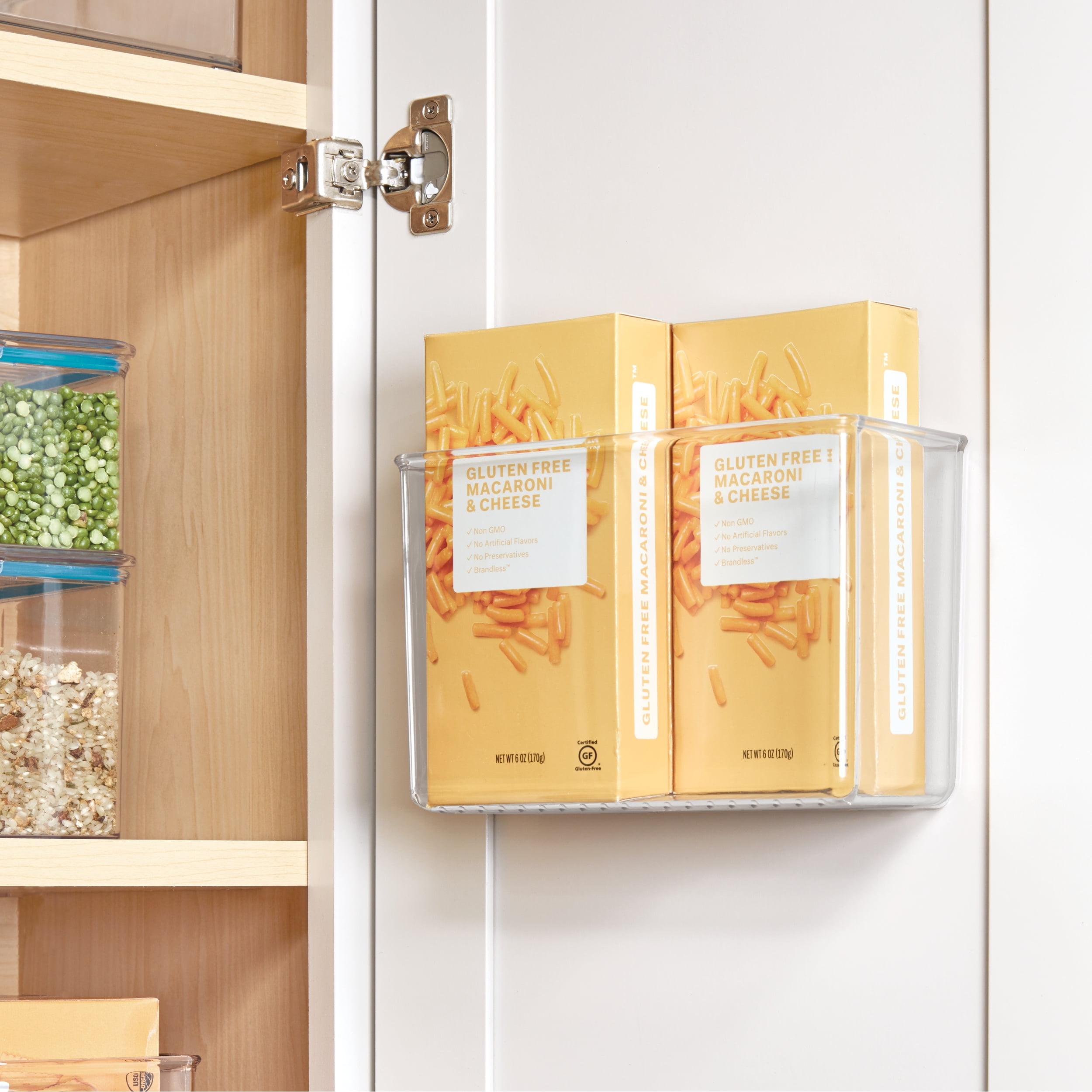 iDesign Adhesive Organizer Bin - Damage-Free Hanging for Kitchen, Bathroom, Office, Bedroom, and Craft Room