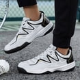 thumbnail image 3 of Rokment Couples Running Walking Tennis Shoes for Women Men Unisex Breathable Mesh Basketball Volleyball Badminton Training Sneakers Black Size 9, 3 of 7