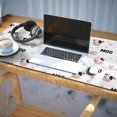 thumbnail image 3 of Long Mouse Pads for Desk,White Cow Moo Pattern Desk Mats on Top Of Desks, Desk Mouse Pad Extra Large with 3mm Non-Slip Base and Stitched Edge for Gaming,Office,Work,Home 35.4"x15.7", 3 of 6