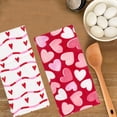 thumbnail image 4 of Celebrate Together Valentine's Day Kitchen Towels, Heart Pattern, 15 x 26 inches, Red and White, 2-Piece Set, 4 of 8