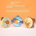thumbnail image 5 of Wooden Bell Toys, Preschool Education Cartoon Hand Clapping, Drum Shaking, Tambourine Percussion Instrument, For Children, 5 of 5