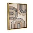 thumbnail image 4 of Stupell Industries Natural Boho Arches Abstract Painting Gold Floater Framed Canvas Art Print Wall Art, 17 x 21, 4 of 10