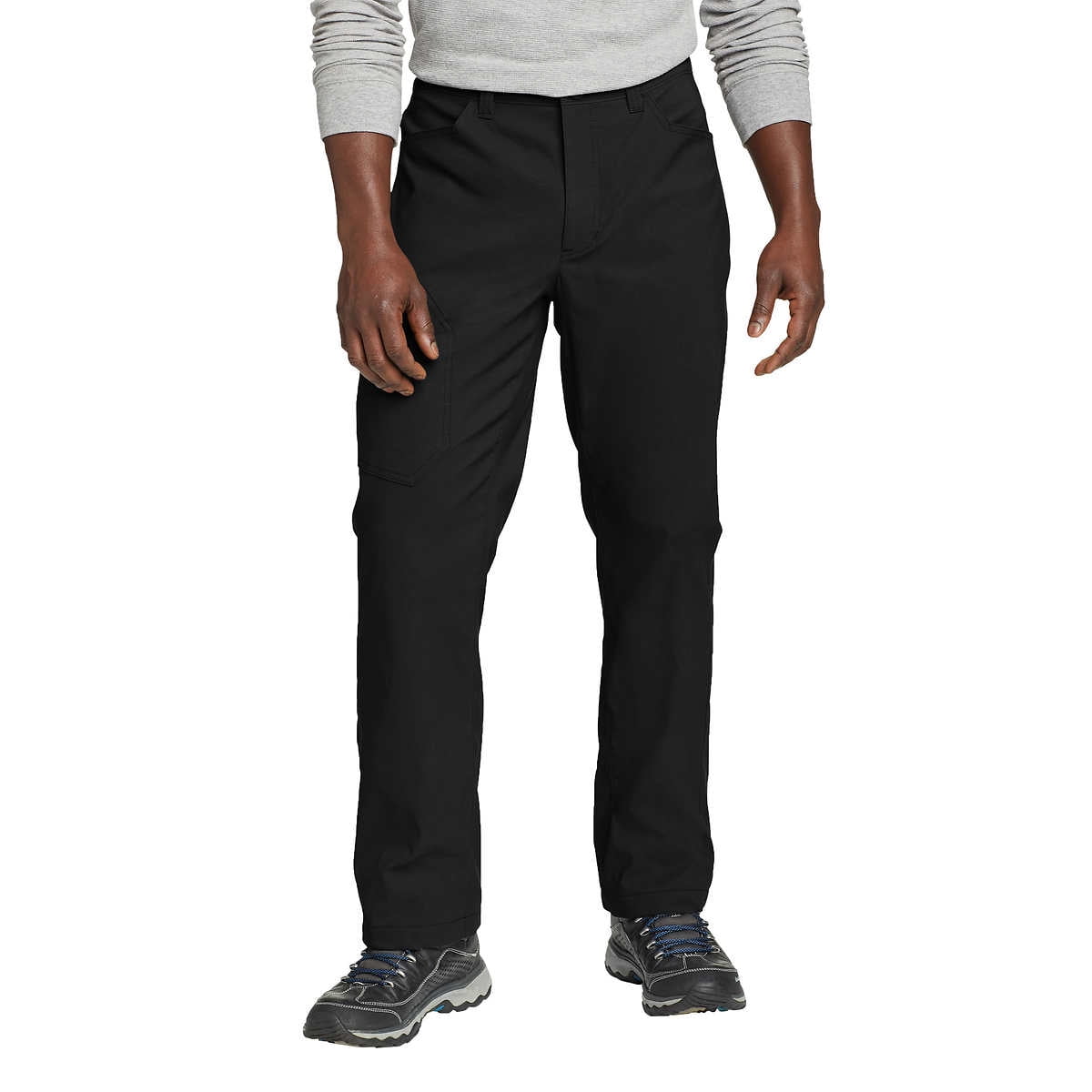 Eddie Bauer Men's UPF 50+ Fleece Lined Tech Pant, Black 34 x 30 Water ...