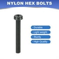 thumbnail image 5 of Uxcell M4x30mm Black Nylon Bolts Plastic Nuts Full Thread Head Screws and Nuts Set for Industrial Home Fastening Projects, 24 Sets, 5 of 5