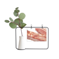 thumbnail image 1 of Fat Pork Raw Meat Food Texture Metal Picture Frame Cerac Vase Decor, 1 of 3