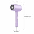 thumbnail image 2 of Ionic Hair Dryer Constant Temperature Blow Dryer for Fast Drying and Hair Care Powerful Styling Tool for Home and Salon Use with Concentrator Nozzle Attachment, Purple, 2 of 7