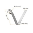 thumbnail image 2 of Unique Bargains 15pcs Single Button Kayak Paddle Snap Spring Clip 30mmx3.8mm V Shaped Hollow Lift Telescopic Locking Pole Clips, 2 of 5