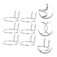 thumbnail image 3 of Minkissy 6Pcs Durable Pegboard Hook Iron Storage for Work Bench Organization, 3 of 8