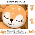 thumbnail image 3 of Lindos juguetes de peluche de ciervo, juguetes de almohada de reno suave, muñecas de figura, decoración de peluche de animales de peluche, regalos de cumpleaños de Navidad (sentado, 16.7 pulgadas), 3 of 5