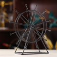thumbnail image 3 of Gift Handicraft Creative Nordic Wrought Iron Craft Desktop Ornament Ferris Wheel Model Art Figurine GOLD ROTATABLE, 3 of 8