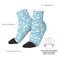 thumbnail image 6 of Pofeuu Blue Snake Print 30cm Socks, Adult Running Hiking Socks for Youth and Adult, 6 of 7