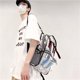 thumbnail image 4 of Bolsa Mochila transparente para mujer Mochila impermeable con cremallera Mochila grande para estudiantes (Negro), 4 of 7