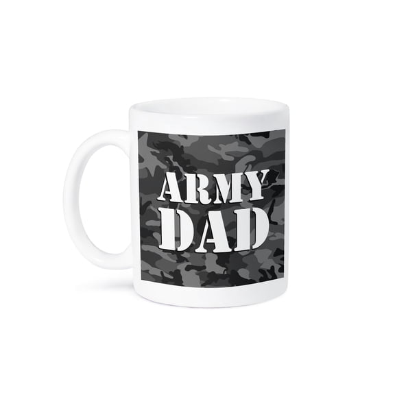 3dRose, Army Dad Grey Camouflage , 15oz Mug