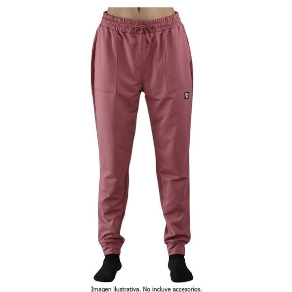 Pantalón Wilson para Mujer, Deportivo Tipo Jogger con Elástico Superior Liso Rosa Talla EG