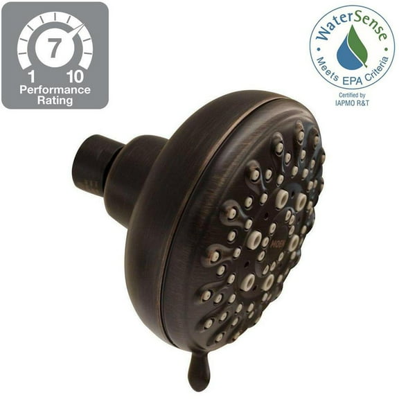 MOEN Banbury 5-Spray 4 in. Showerhead in Mediterranean Bronze