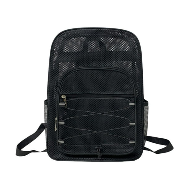 Mochila de malla para gimnasio, portátil y fácil de usar, ideal para hombres y mujeres, ideal para playa, senderismo, ciclismo y viajes.