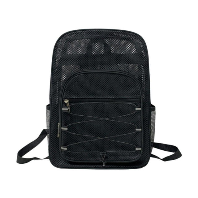 Mochila de malla para gimnasio, portátil y fácil de usar, ideal para hombres y mujeres, ideal para playa, senderismo, ciclismo y viajes.