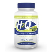 "H2Q 8x Absorption CoQ10 100mg (180 Vegecaps) (Non GMO, Soy Free, Vegan)"