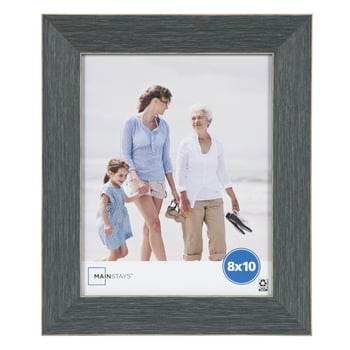 Mainstays 8x10 Chambray Blue Decorative op Picture Frame