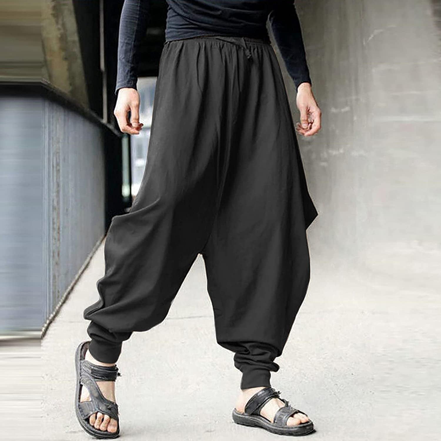 Harem Pants for Men and Women, Baggy 