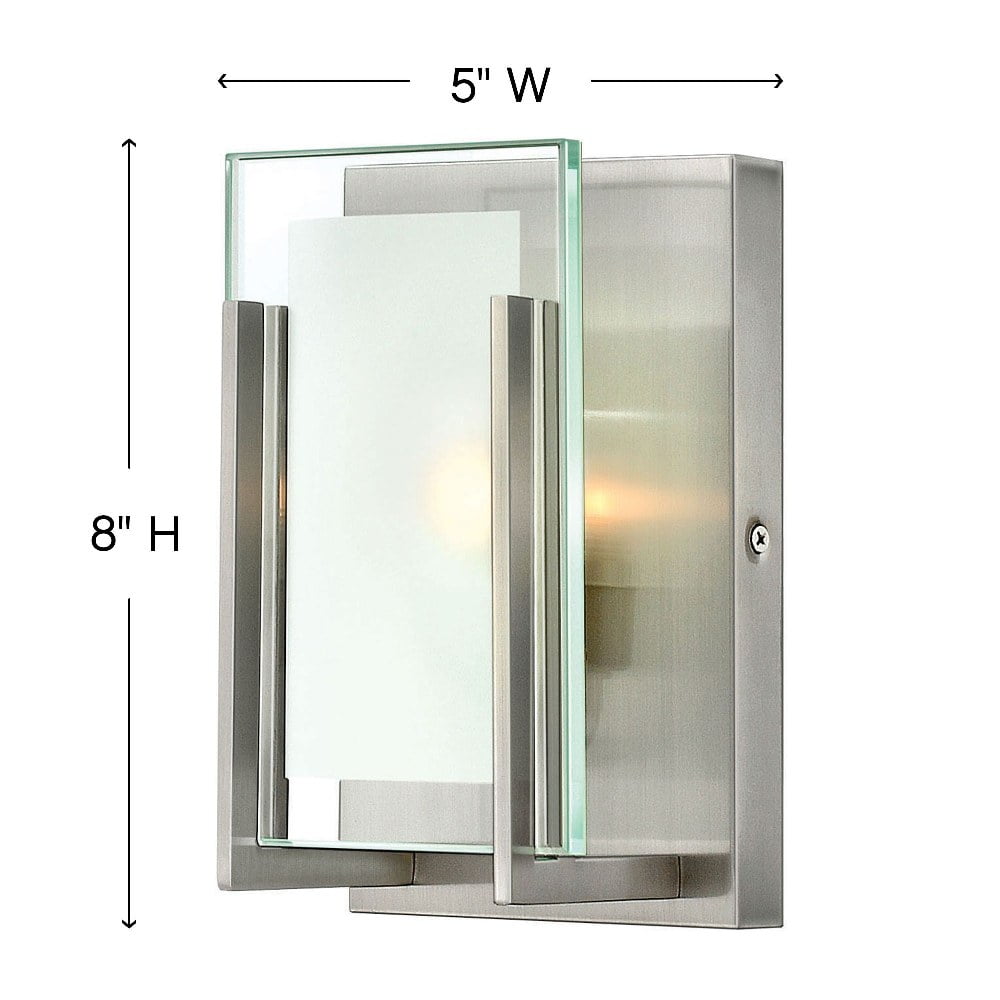 1 Light Bathroom Light Fixture in Transitional-Modern Style 5 inches Wide By 8 inches High-Oil Rubbed Bronze Finish Bailey Street Home 81-Bel-1802505