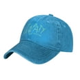 thumbnail image 3 of ZICANCN Go to Paty Text Casquette de Baseball Ajustable Femmes, Chapeaux pour Hommes Adulte Casquettes de Baseball en Denim Coton Lavé Mode Bleu, 3 of 6