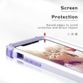thumbnail image 6 of iPhone 11 Pro 2019 Case with Temepered Glass Screen Protector, Dteck Full body Protection 3 Layer Hybrid Rugged Shockproof Case Glass Screen Cover For Apple iPhone 11 Pro 5.8", Light Purple, 6 of 9