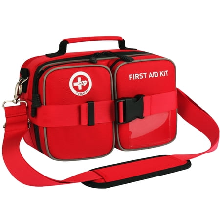 Crmea 516 Piece First Aid Kit for Car, Travel & Home - Large Premium Waterproof Compact Labeled Emergency Kit with Molle Shoulder Strap Backpack for Camping, Hiking & Survival
