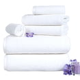 thumbnail image 1 of Bedford Home 100 Percent Cotton Zero Twist 6 Piece Set - White, 1 of 4